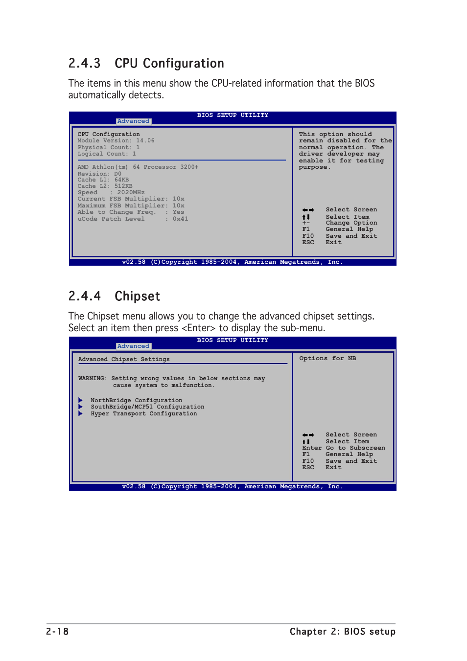 4 chipset chipset chipset chipset chipset | Asus A8N-VM CSM/NBP User Manual | Page 58 / 86