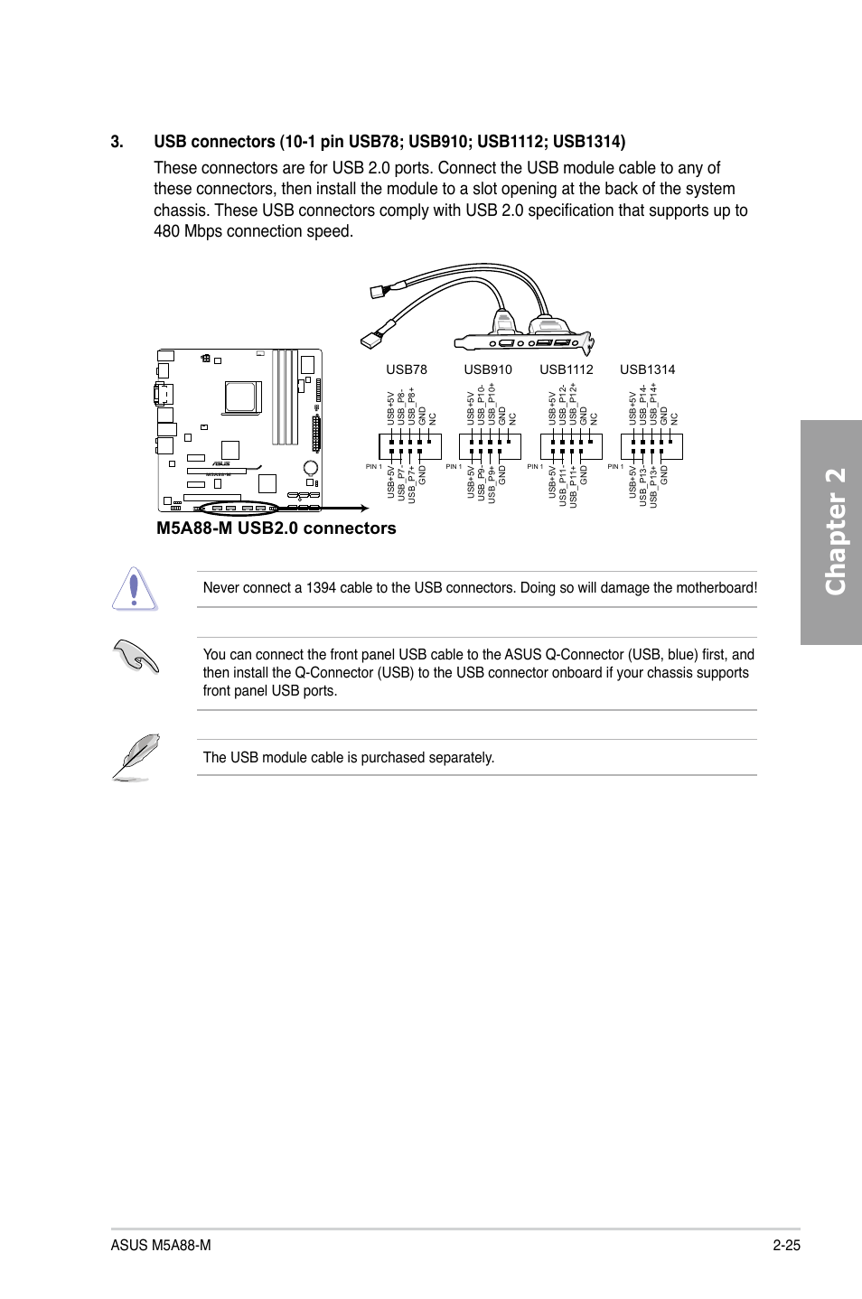 Chapter 2 | Asus M5A88-M User Manual | Page 43 / 116