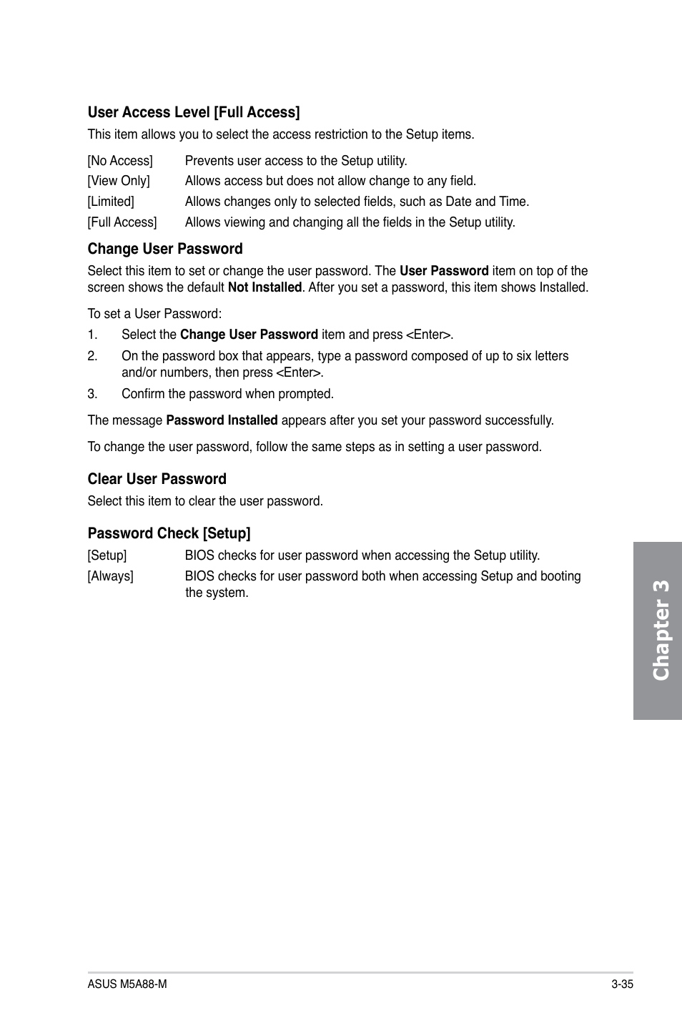 Chapter 3 | Asus M5A88-M User Manual | Page 85 / 116