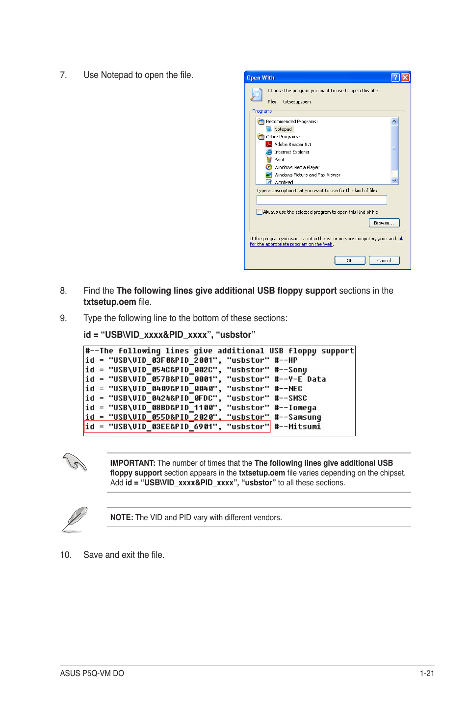 Asus P5Q-VM DO User Manual | Page 30 / 48