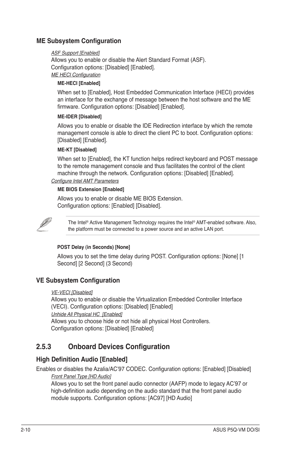 3 onboard devices configuration, Onboard devices configuration -10 | Asus P5Q-VM DO User Manual | Page 40 / 48