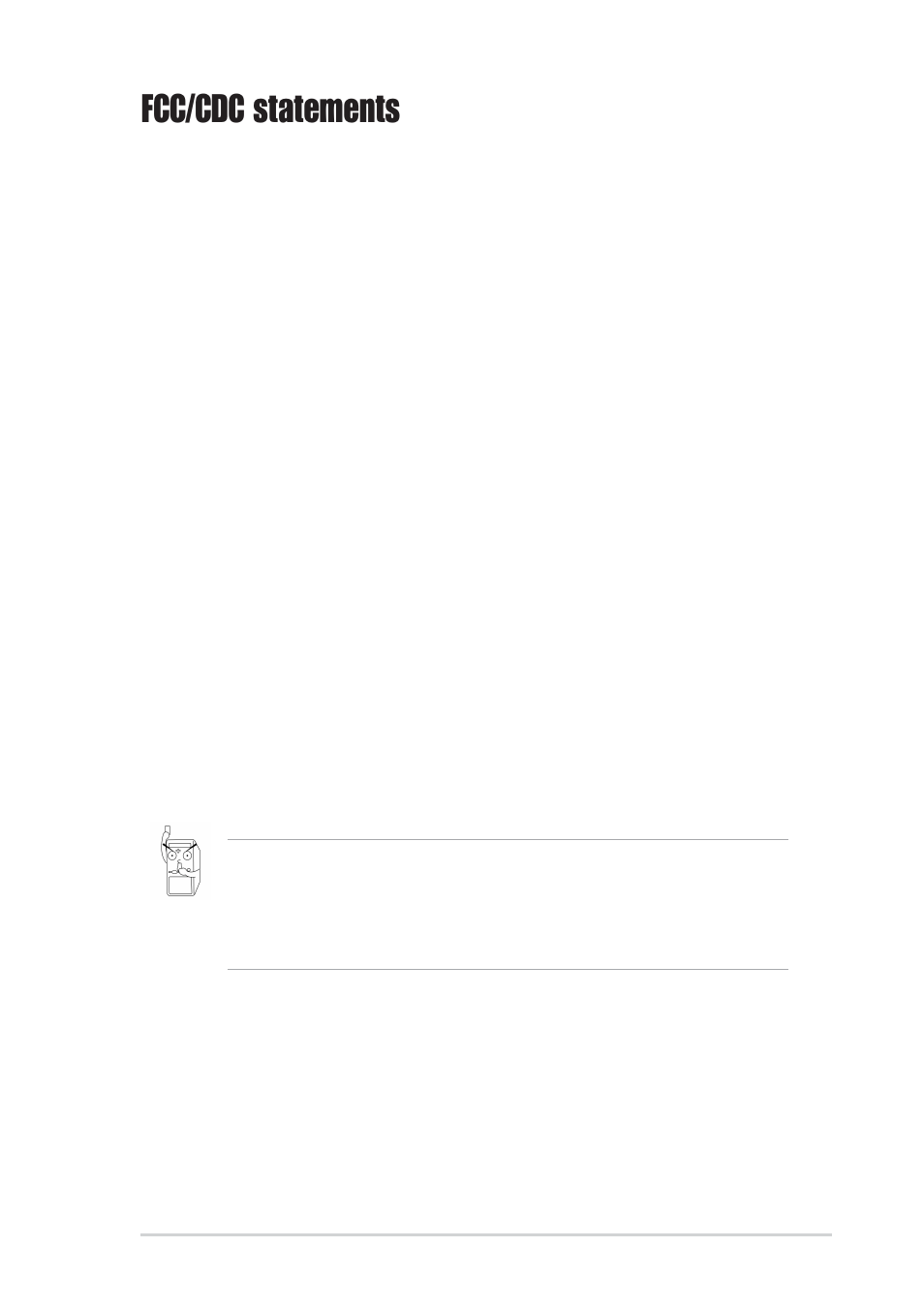Fcc/cdc statements, Federal communications commission statement, Canadian department of communications statement | Asus A7N8X User Manual | Page 5 / 60