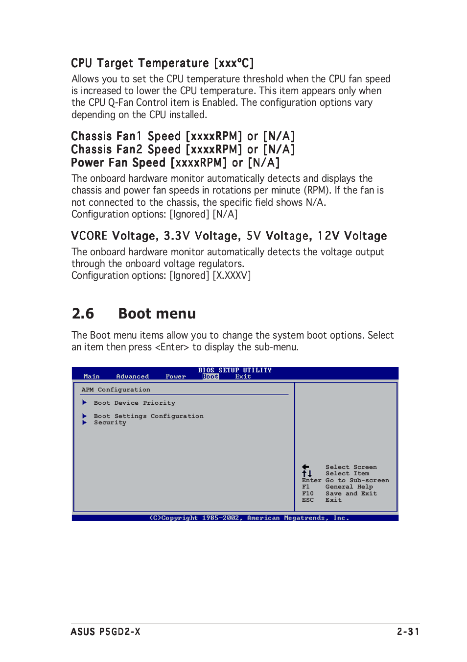 6 boot menu | Asus P5GD2-X User Manual | Page 79 / 96