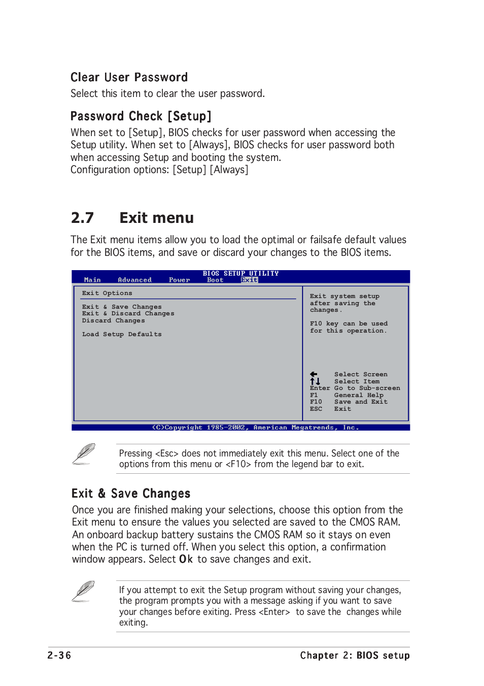 7 exit menu | Asus P5GD2-X User Manual | Page 84 / 96