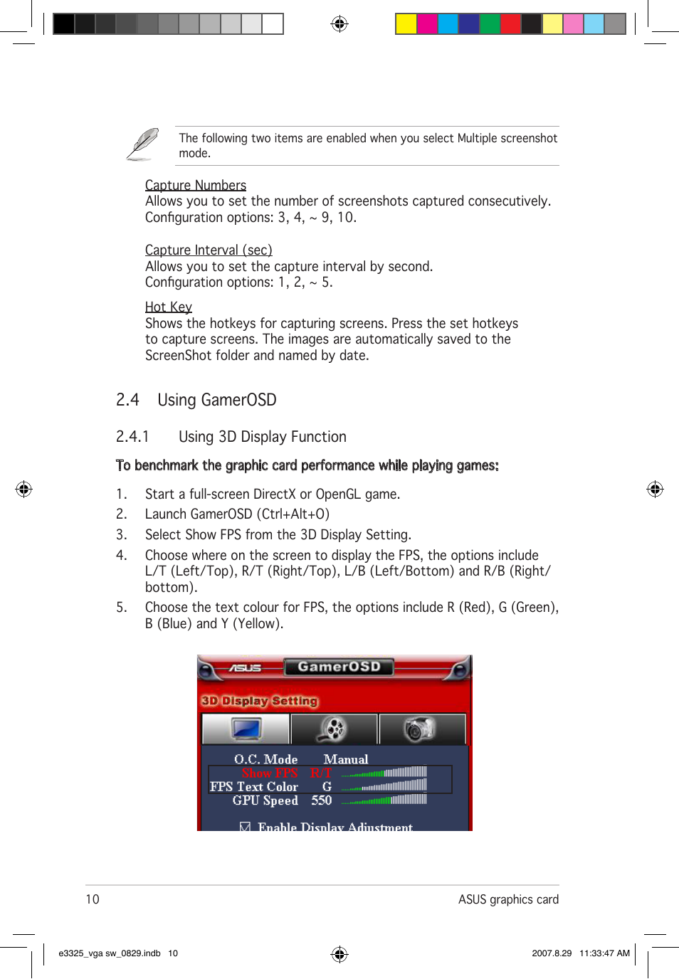 4 using gamerosd | Asus EN8800 Series User Manual | Page 17 / 66