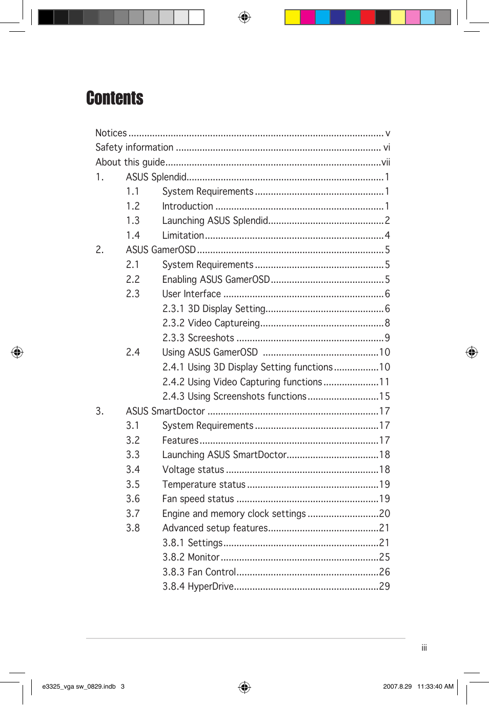 Asus EN8800 Series User Manual | Page 3 / 66