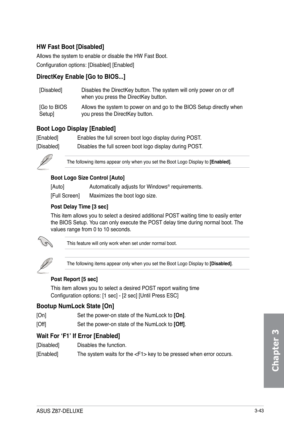 Chapter 3 | Asus Z87-DELUXE User Manual | Page 119 / 162