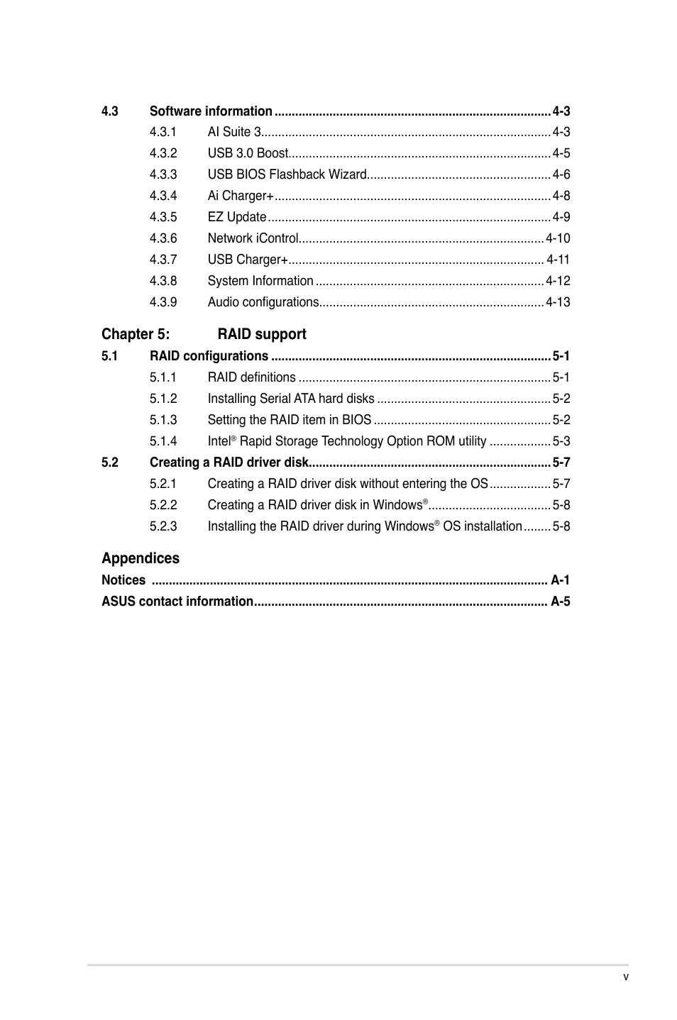 Asus Z87-DELUXE User Manual | Page 5 / 162