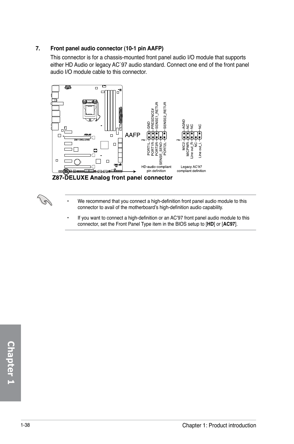 Chapter 1 | Asus Z87-DELUXE User Manual | Page 54 / 162