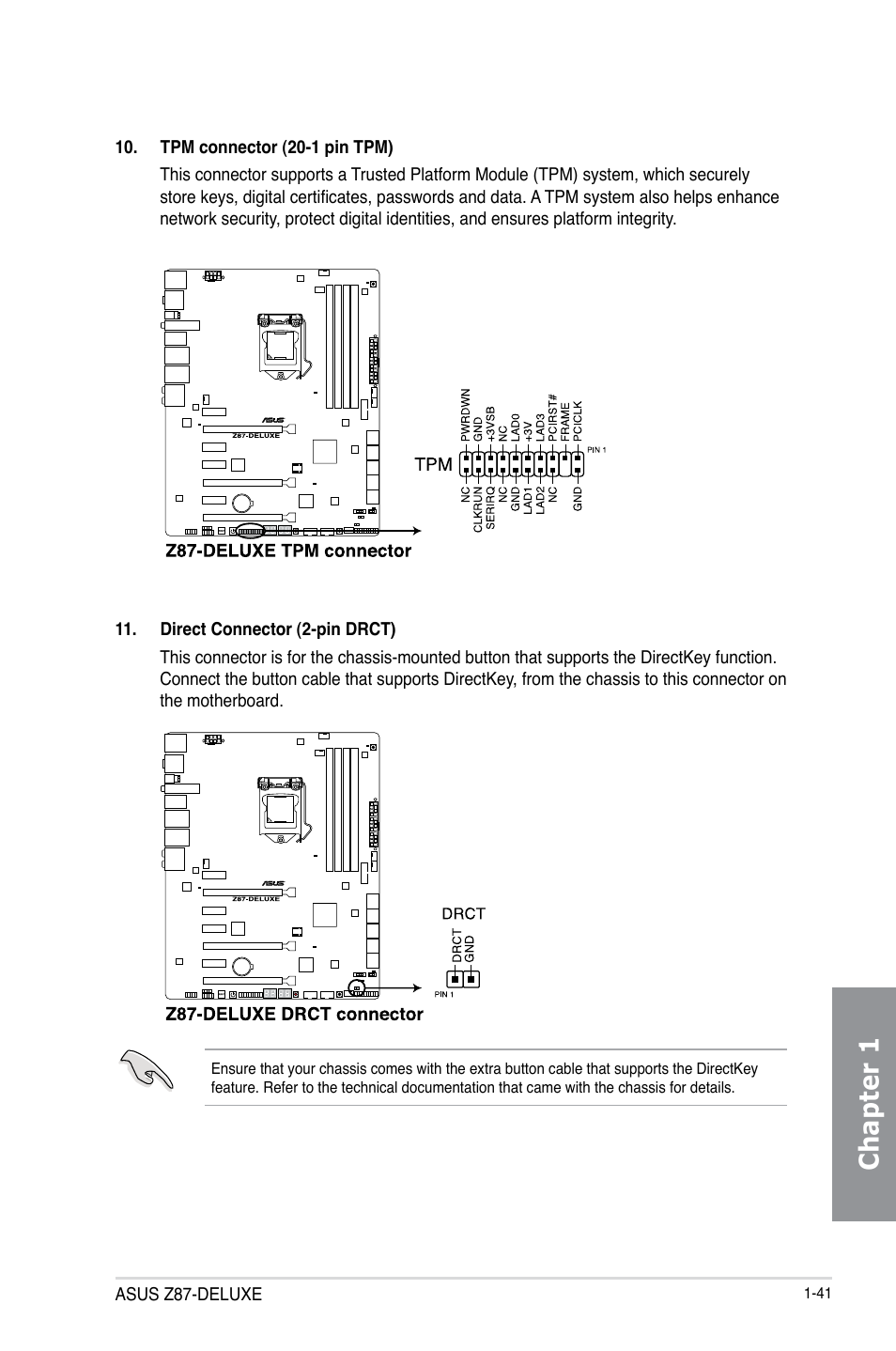 Chapter 1 | Asus Z87-DELUXE User Manual | Page 57 / 162