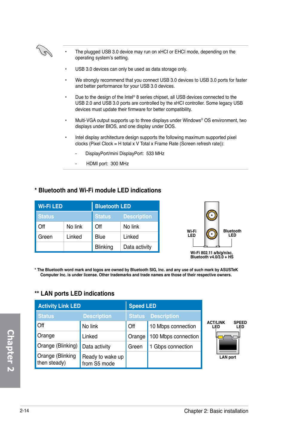 Chapter 2 | Asus Z87-DELUXE User Manual | Page 72 / 162