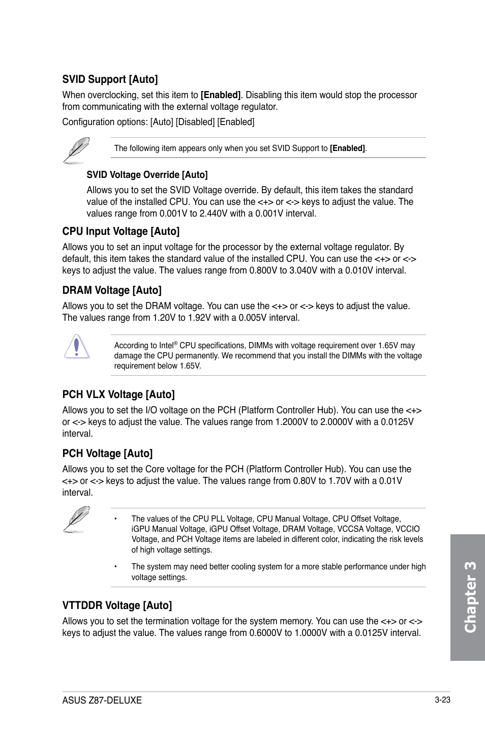 Chapter 3 | Asus Z87-DELUXE User Manual | Page 99 / 162