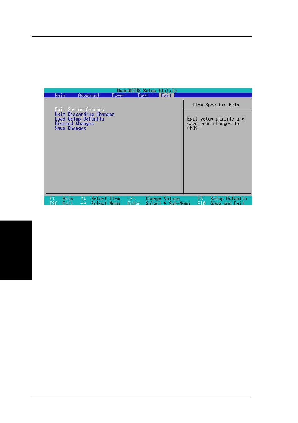 Bios setup, 7 exit menu | Asus TUSI-M User Manual | Page 70 / 96