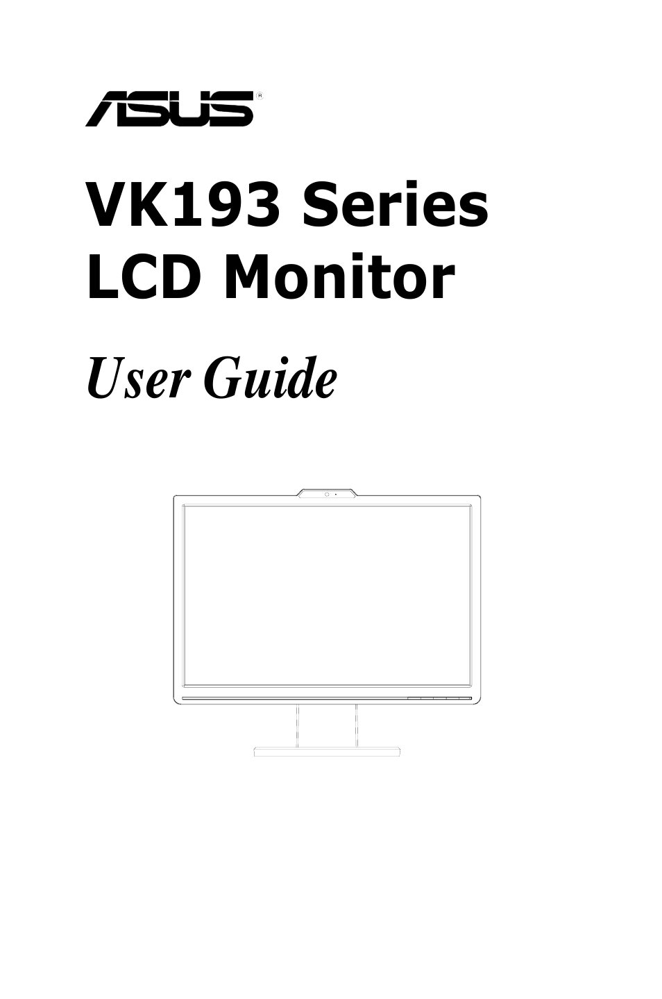 Asus VK193T User Manual | 22 pages