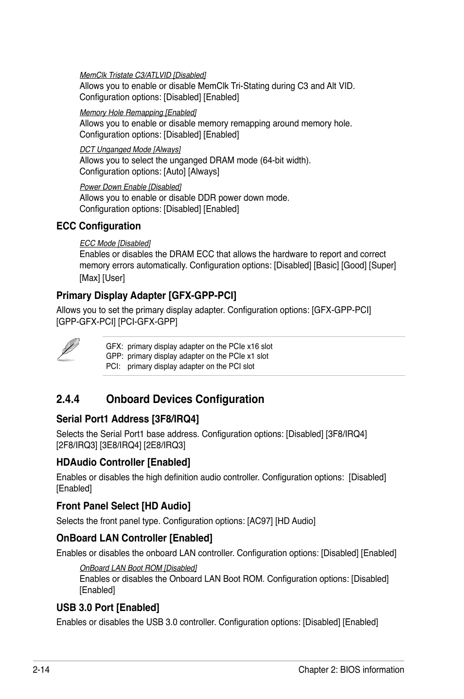 4 onboard devices configuration, 4 onboard devices configuration -14 | Asus M4A77T/USB3 User Manual | Page 52 / 62