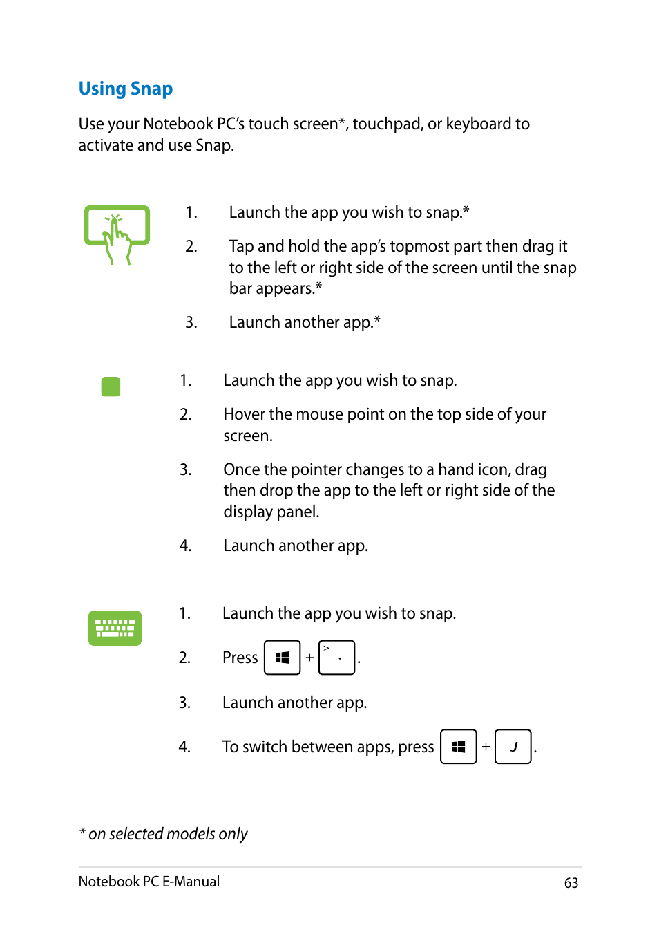 Asus R552LF User Manual | Page 63 / 140