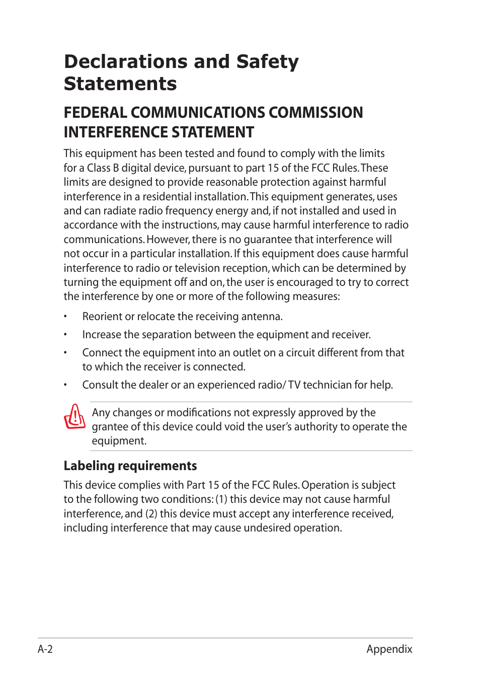 Declarations and safety statements | Asus Eee PC R252C User Manual | Page 51 / 63