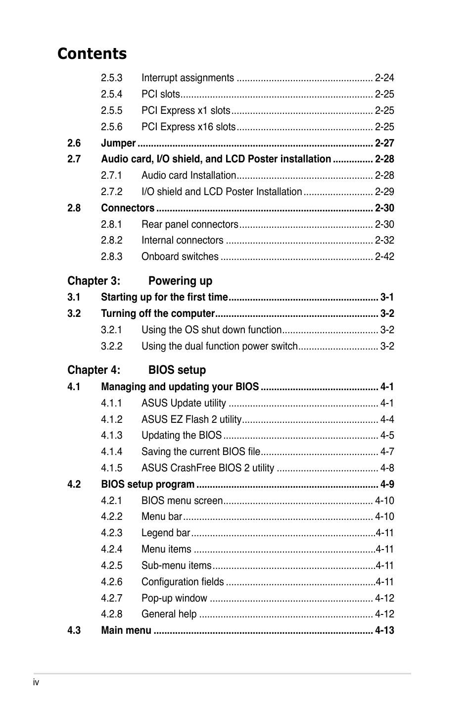 Asus Striker II Formula User Manual | Page 4 / 188