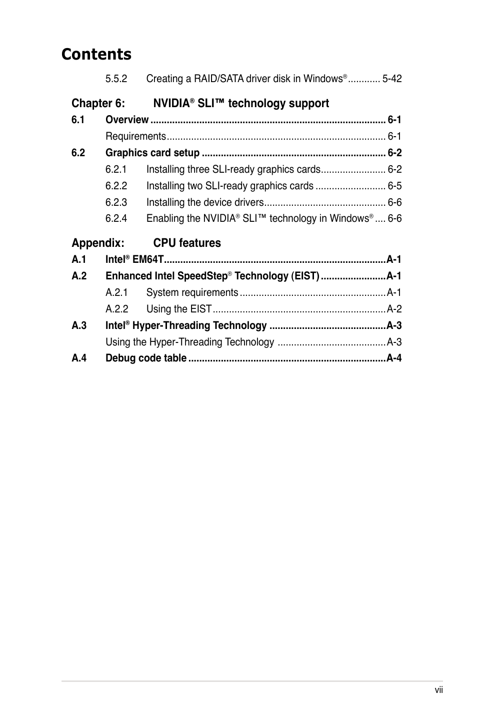 Asus Striker II Formula User Manual | Page 7 / 188