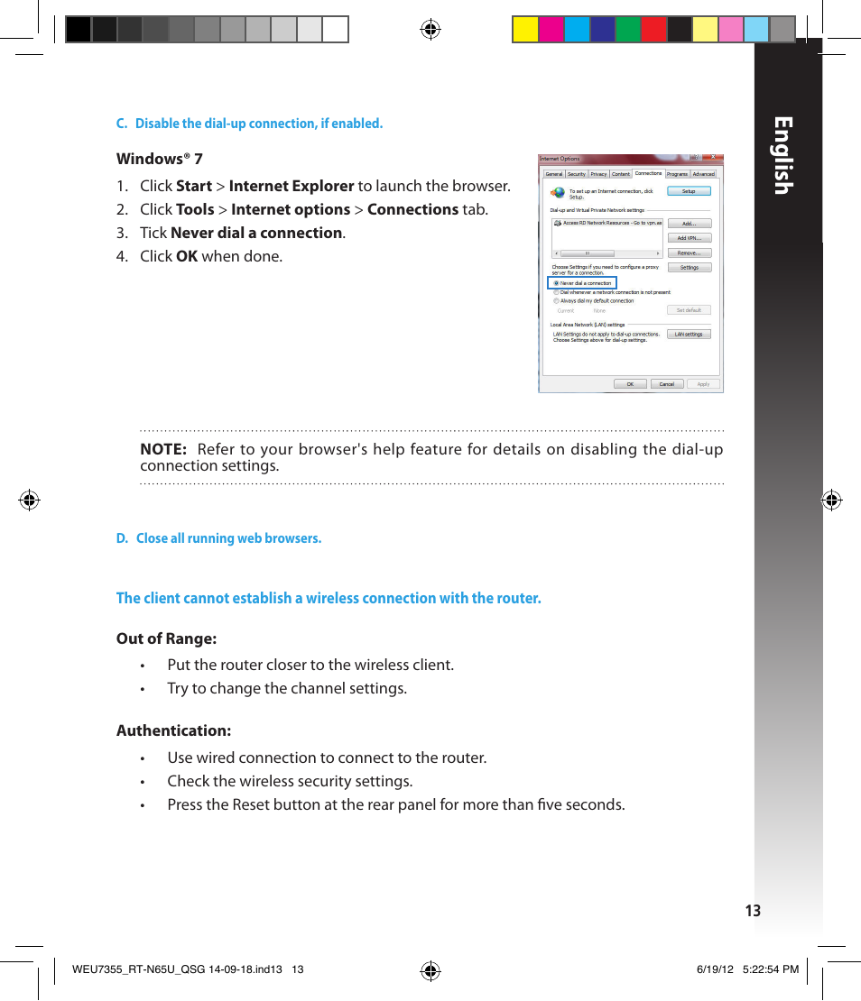 English | Asus RT-N65U User Manual | Page 13 / 168