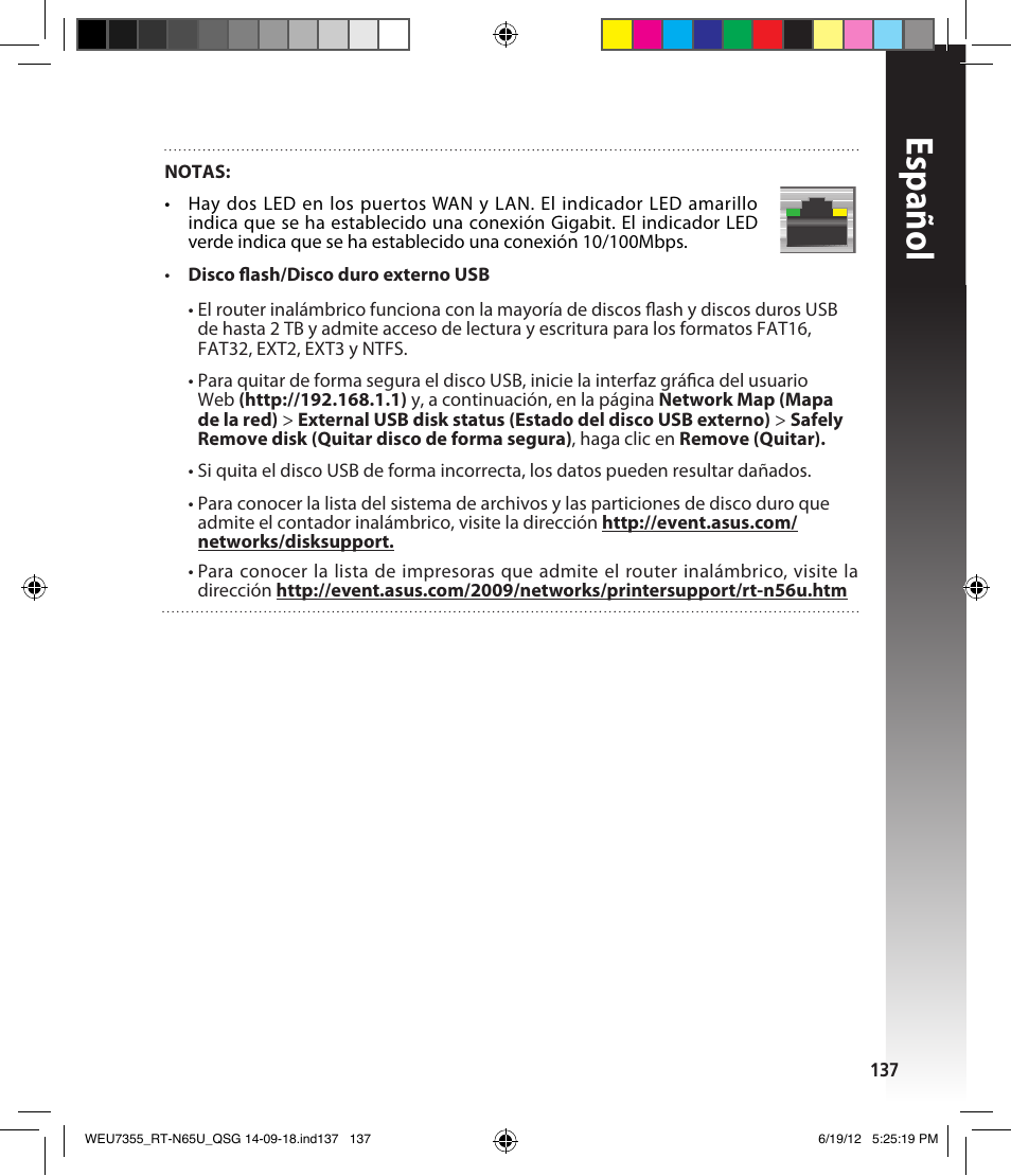 Español | Asus RT-N65U User Manual | Page 137 / 168