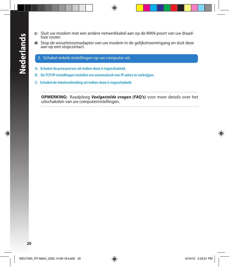 Neder lands | Asus RT-N65U User Manual | Page 20 / 168