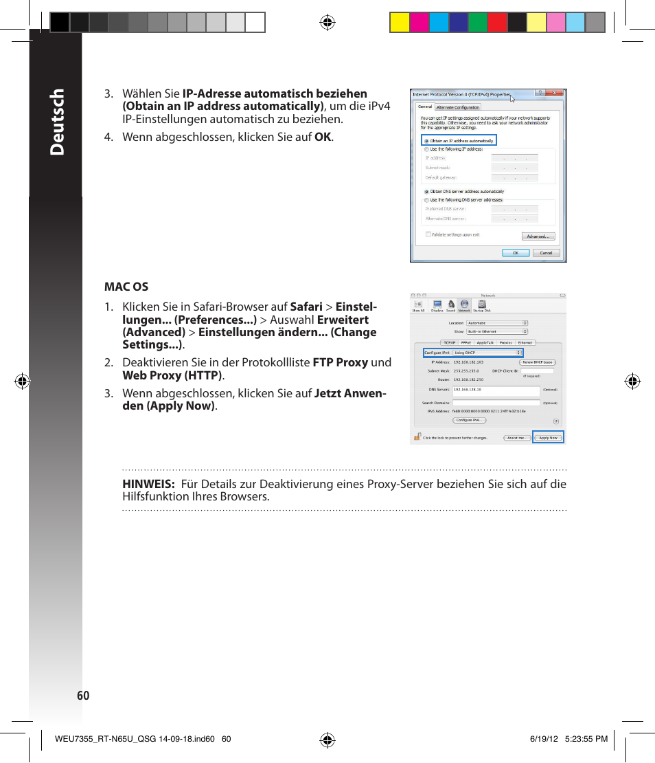 Deutsch | Asus RT-N65U User Manual | Page 60 / 168