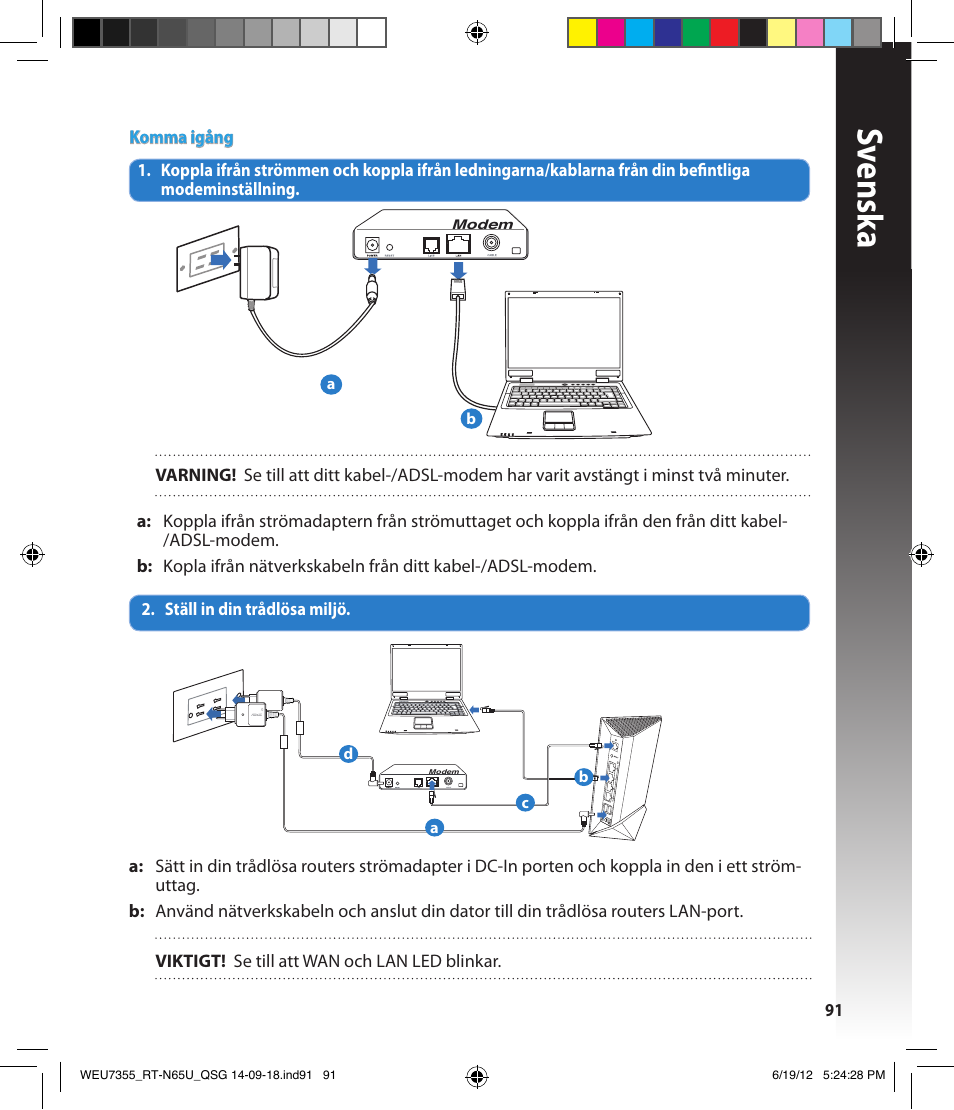 Sv ensk a | Asus RT-N65U User Manual | Page 91 / 168