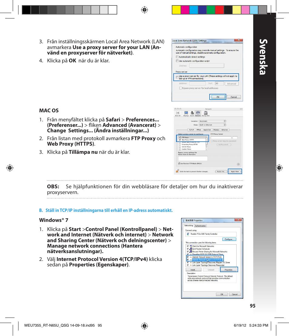 Sv ensk a | Asus RT-N65U User Manual | Page 95 / 168