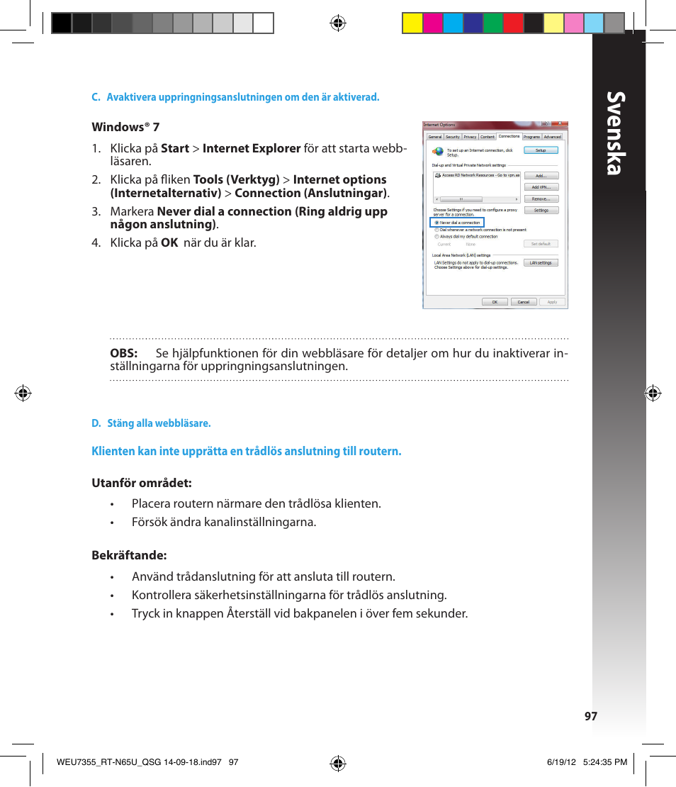 Sv ensk a | Asus RT-N65U User Manual | Page 97 / 168