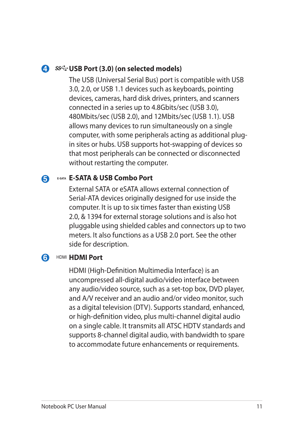 Asus NX90Jq User Manual | Page 11 / 30