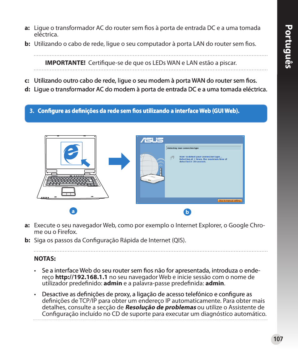 Por tuguês | Asus RT-N56U User Manual | Page 107 / 152