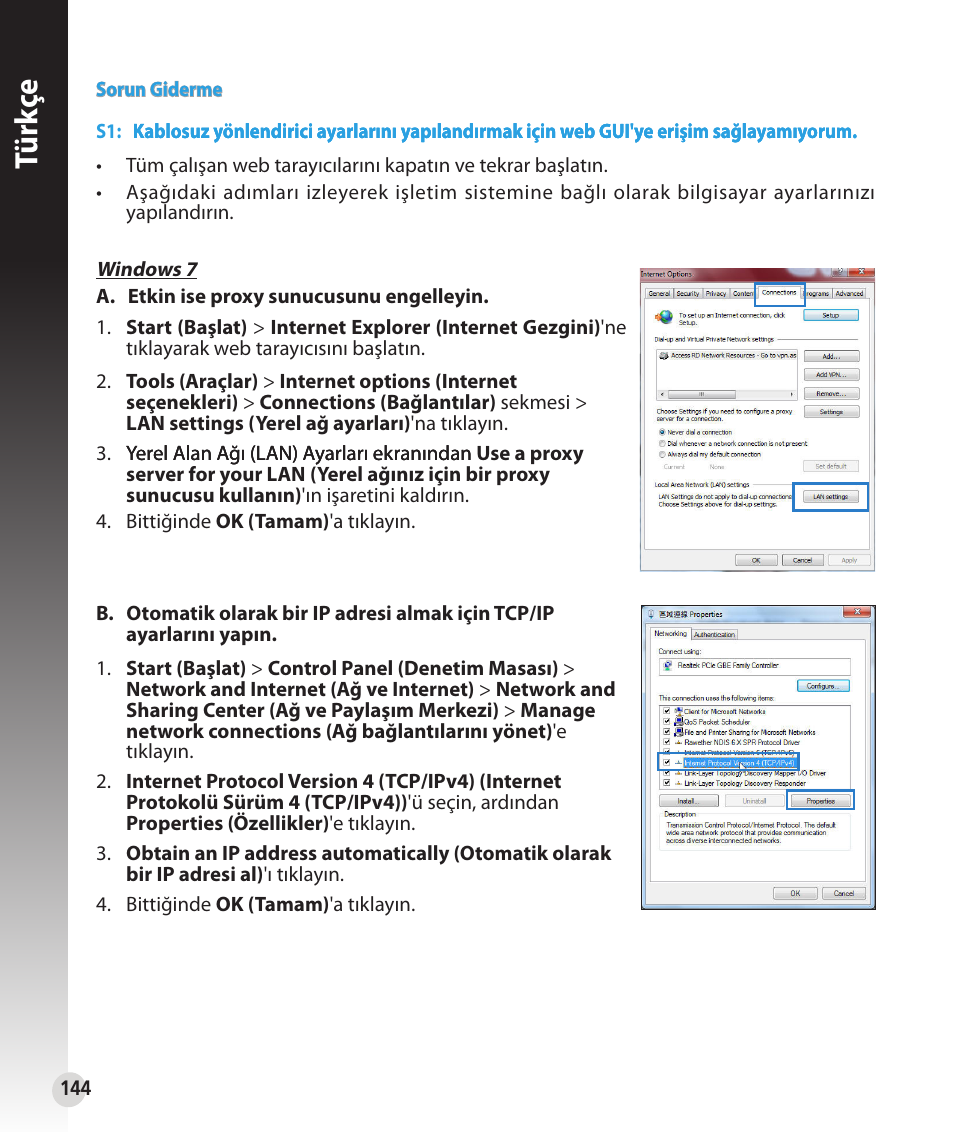 Tür kç e | Asus RT-N56U User Manual | Page 144 / 152