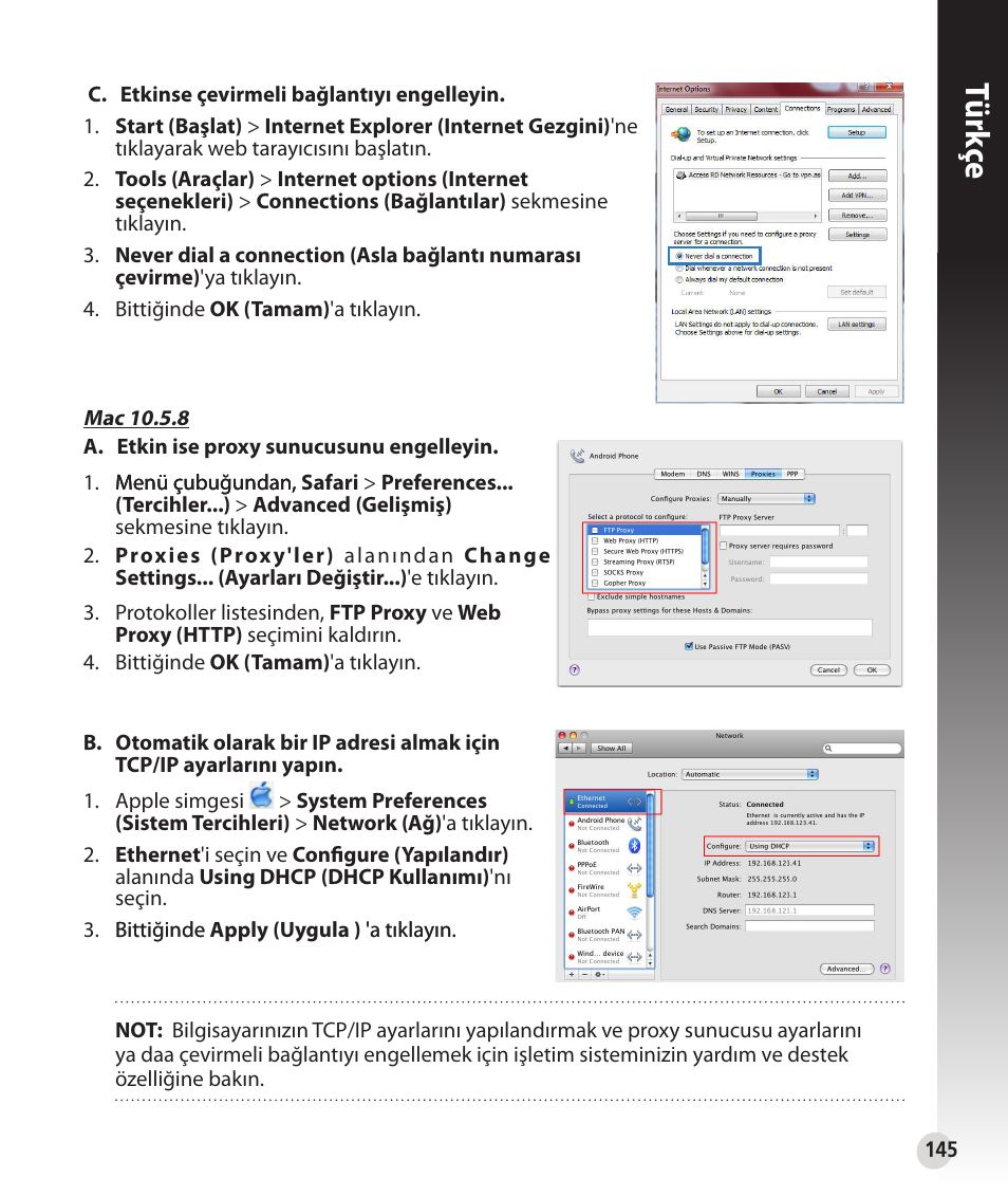 Tür kç e | Asus RT-N56U User Manual | Page 145 / 152