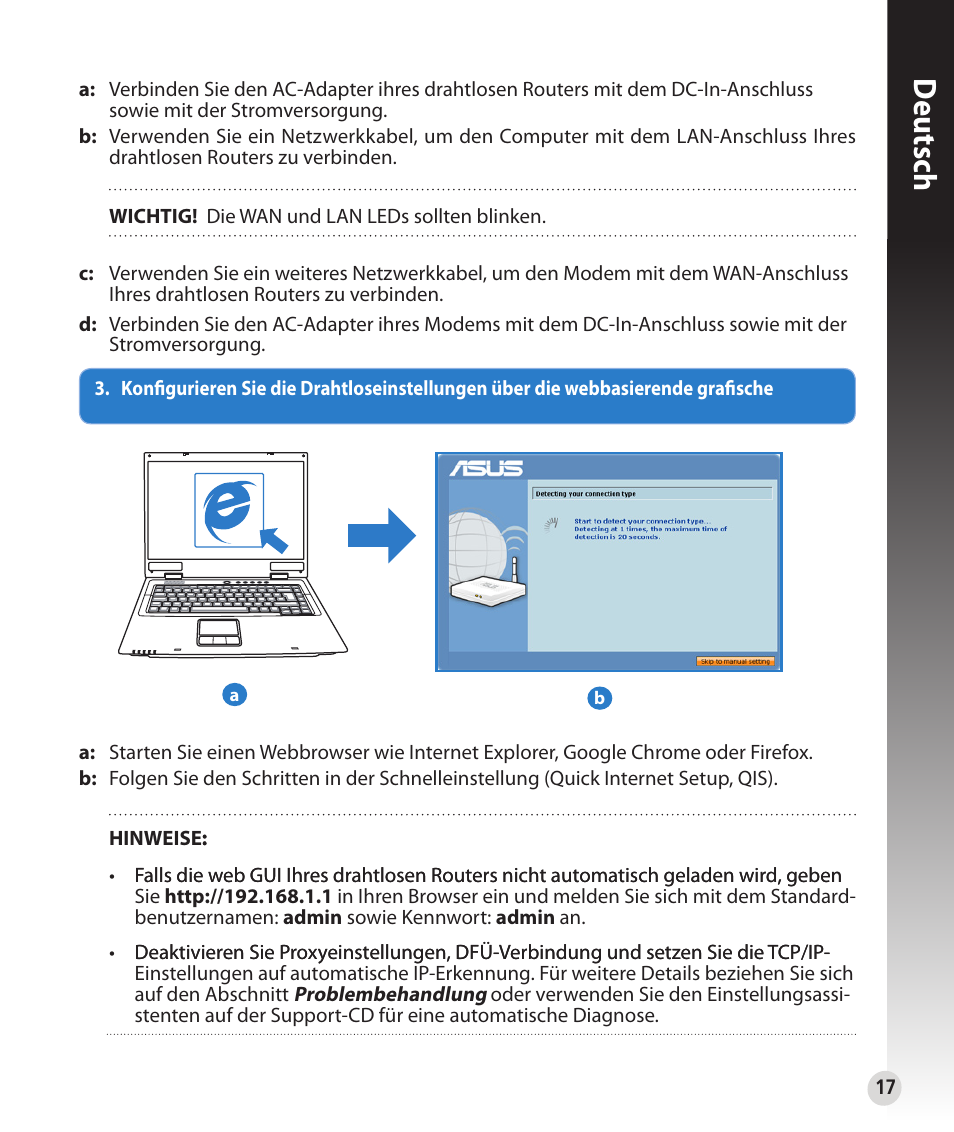 Deutsch | Asus RT-N56U User Manual | Page 17 / 152