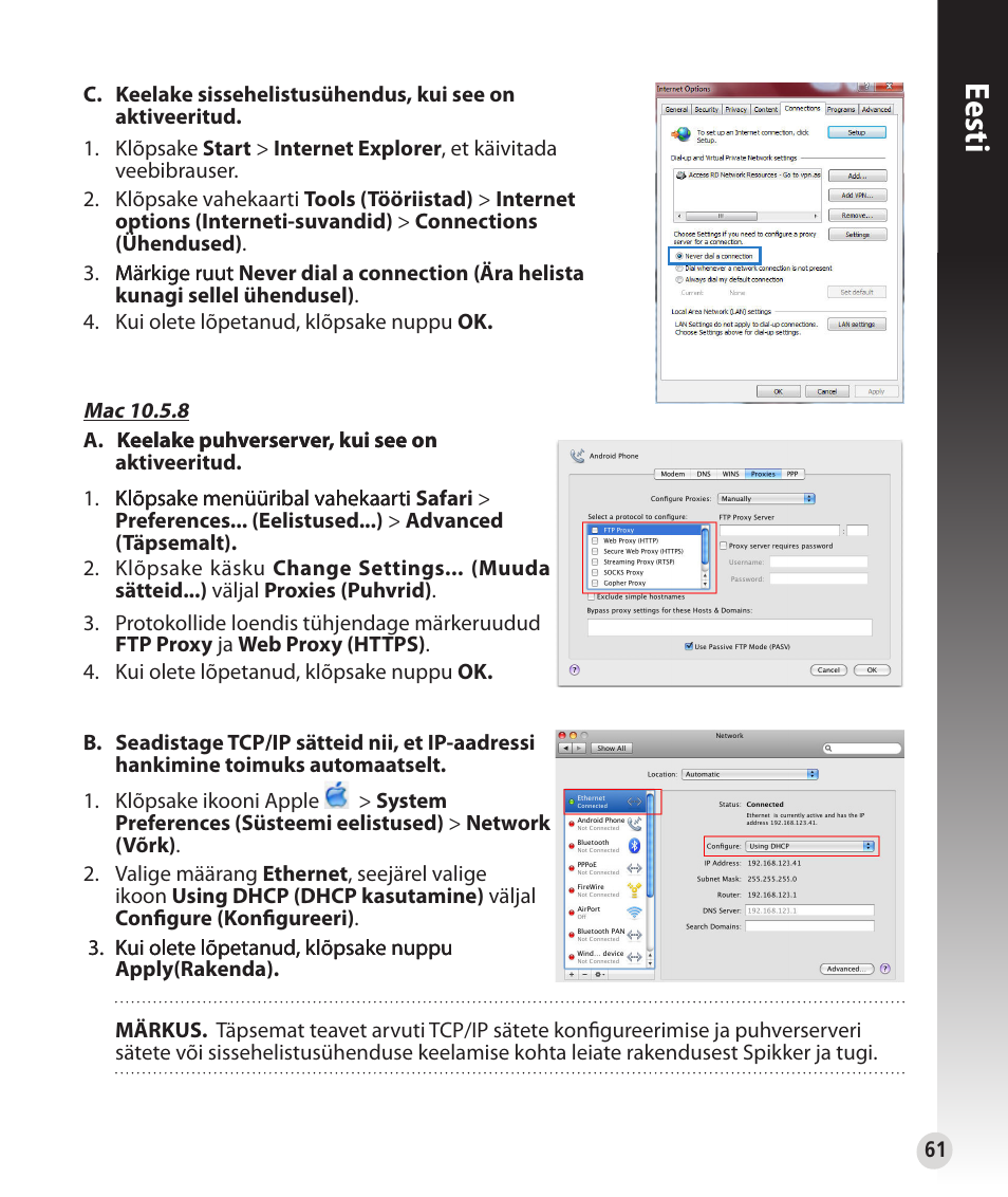 Eesti | Asus RT-N56U User Manual | Page 61 / 152