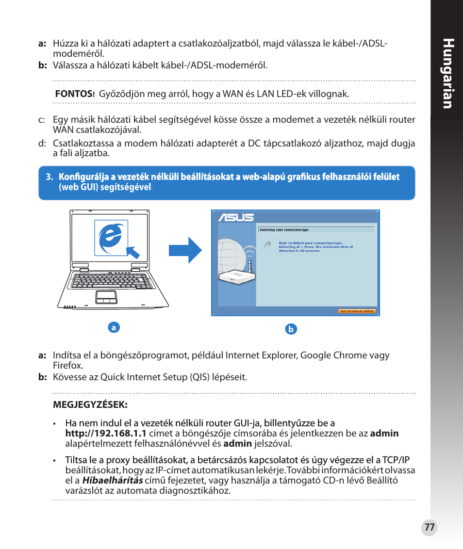 Hungarian | Asus RT-N56U User Manual | Page 77 / 152