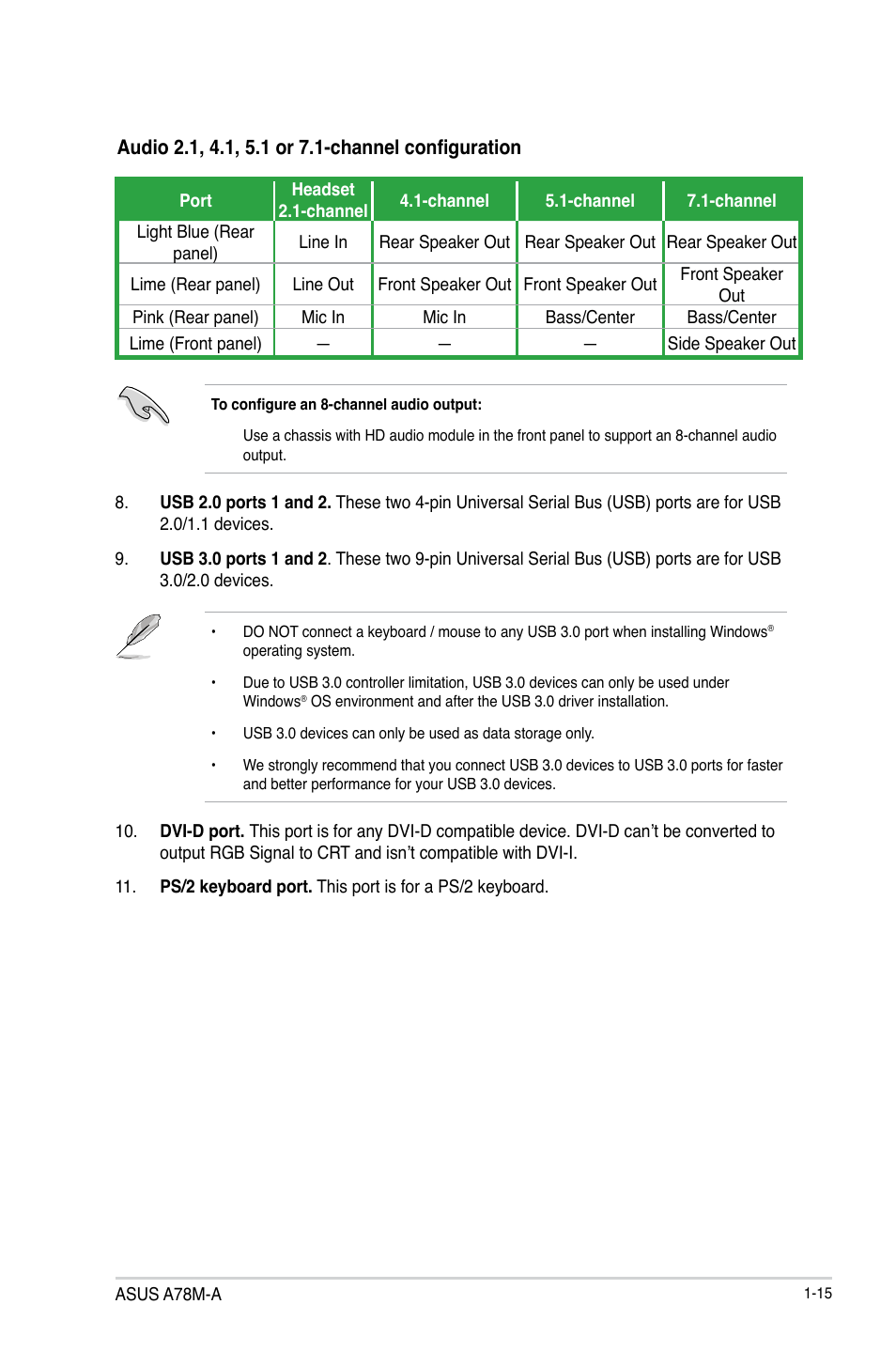 Asus A78M-A User Manual | Page 23 / 70