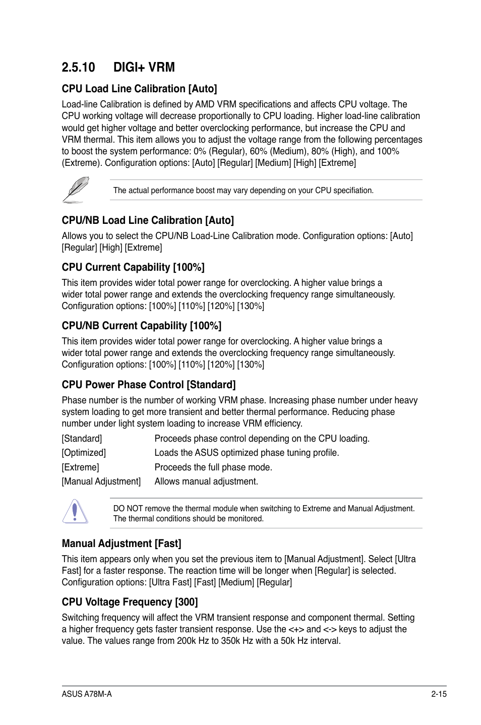 10 digi+ vrm | Asus A78M-A User Manual | Page 47 / 70