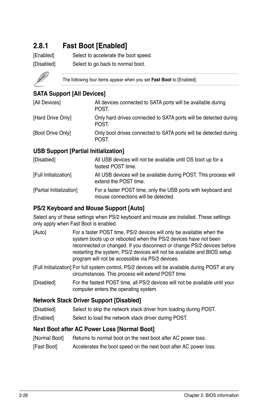 1 fast boot [enabled | Asus A78M-A User Manual | Page 58 / 70