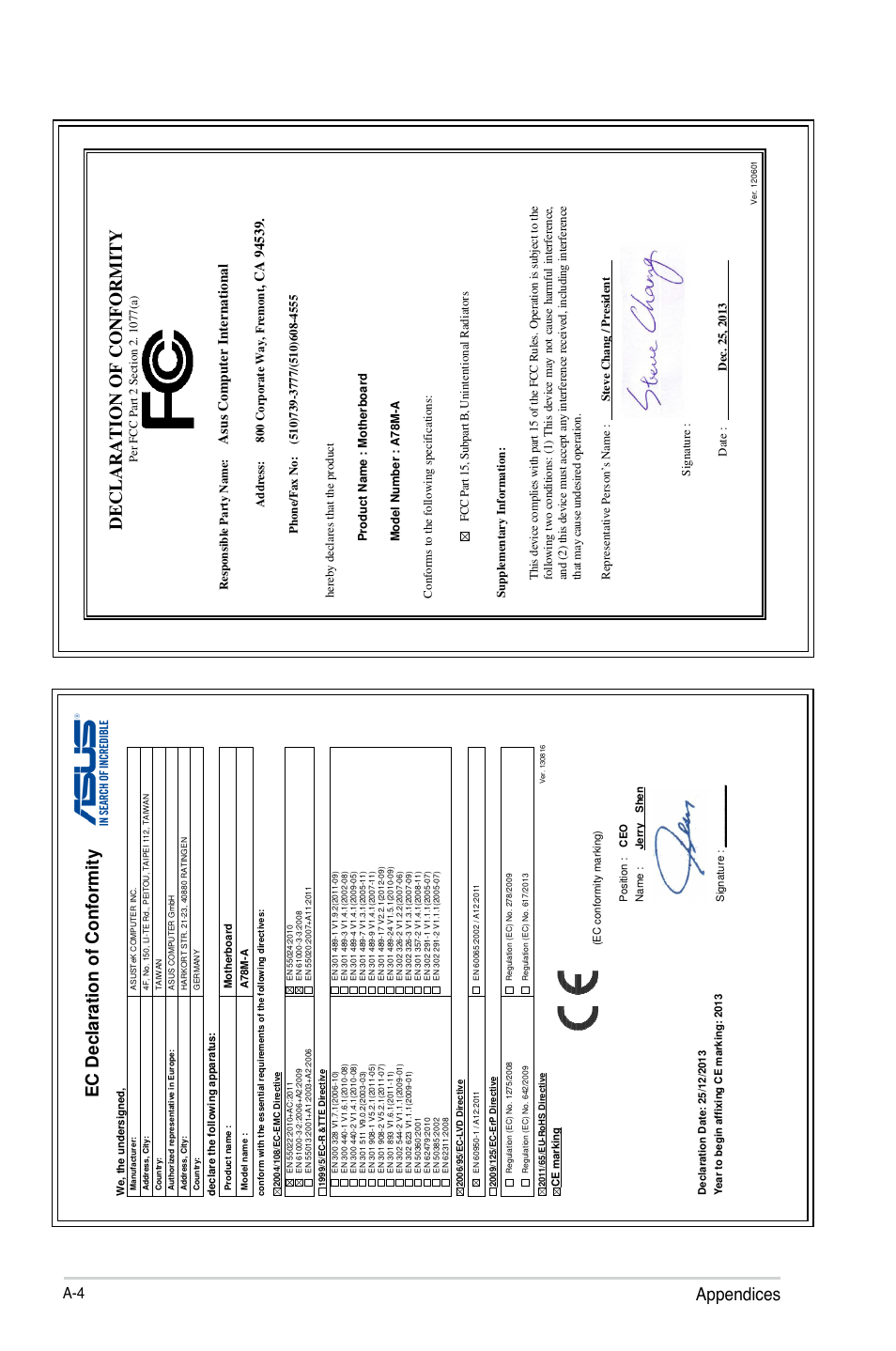 Asus A78M-A User Manual | Page 70 / 70