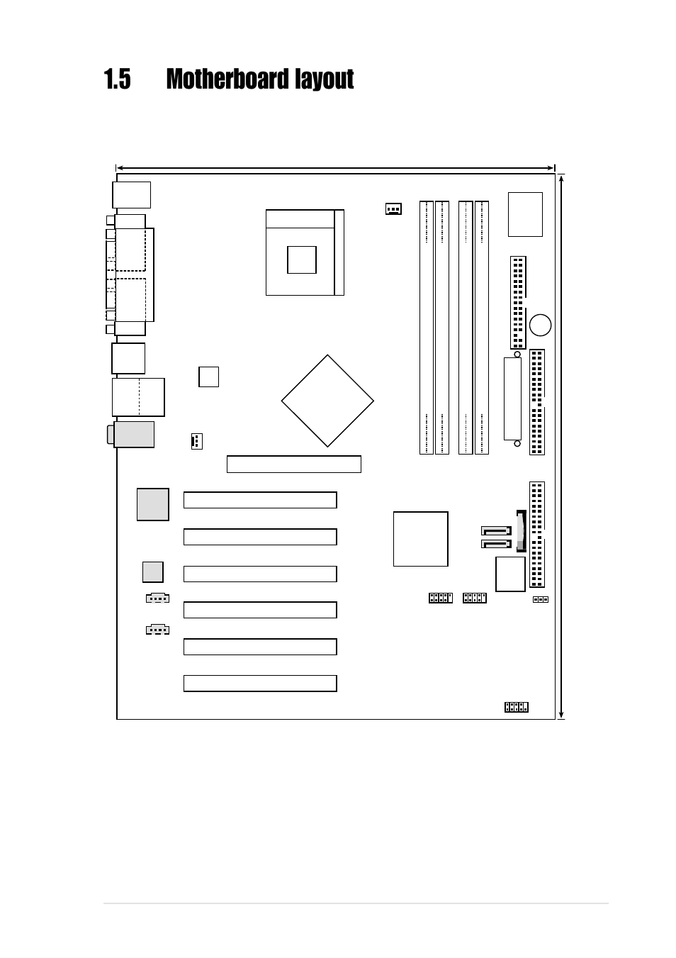 5motherboard layout, Intel, P4g800-v | Super i/o, 5cm (12.0in) | Asus P4G800-V User Manual | Page 17 / 68