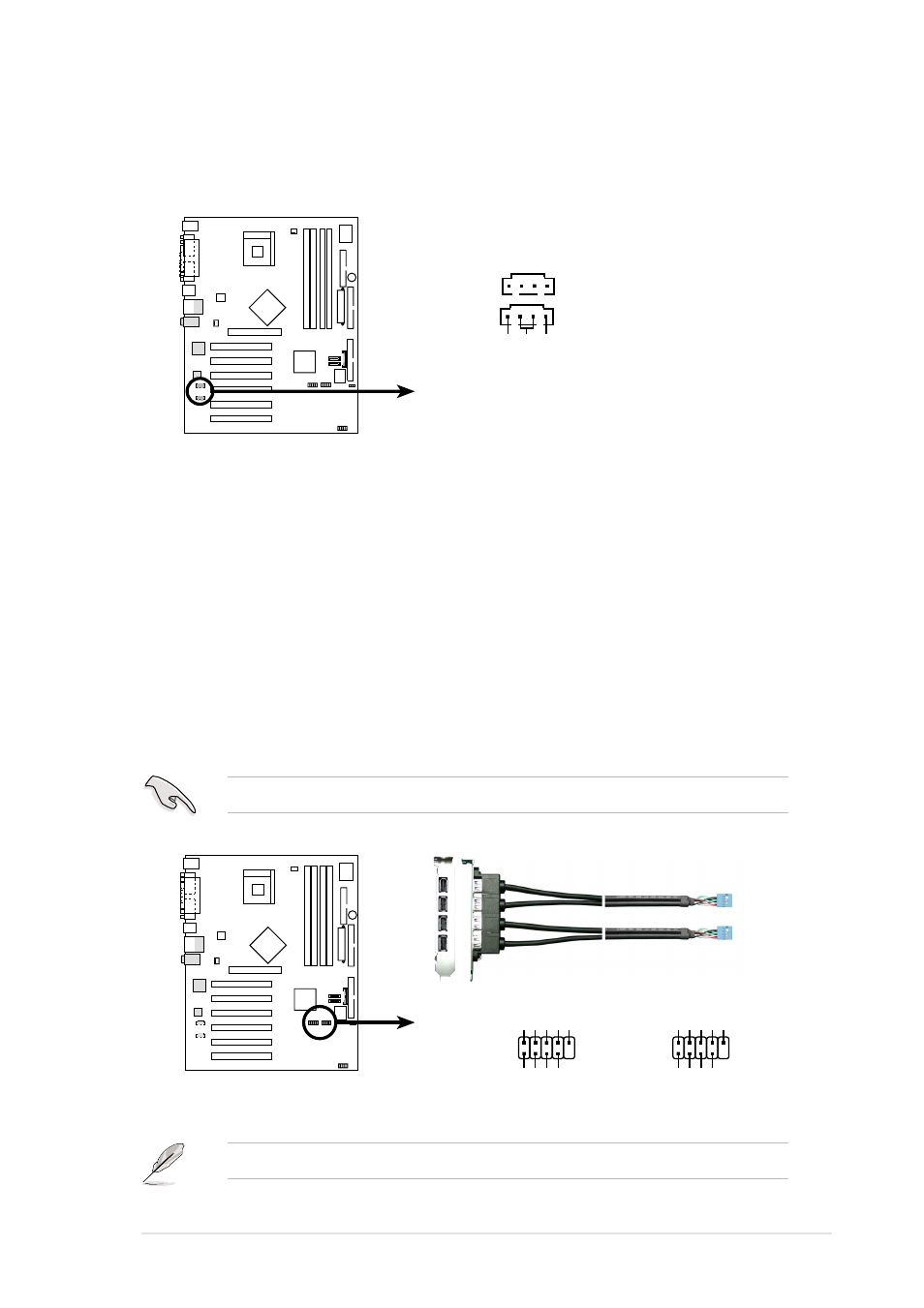 P4g800-v internal audio connectors, The usb2.0 module is purchased separately | Asus P4G800-V User Manual | Page 31 / 68