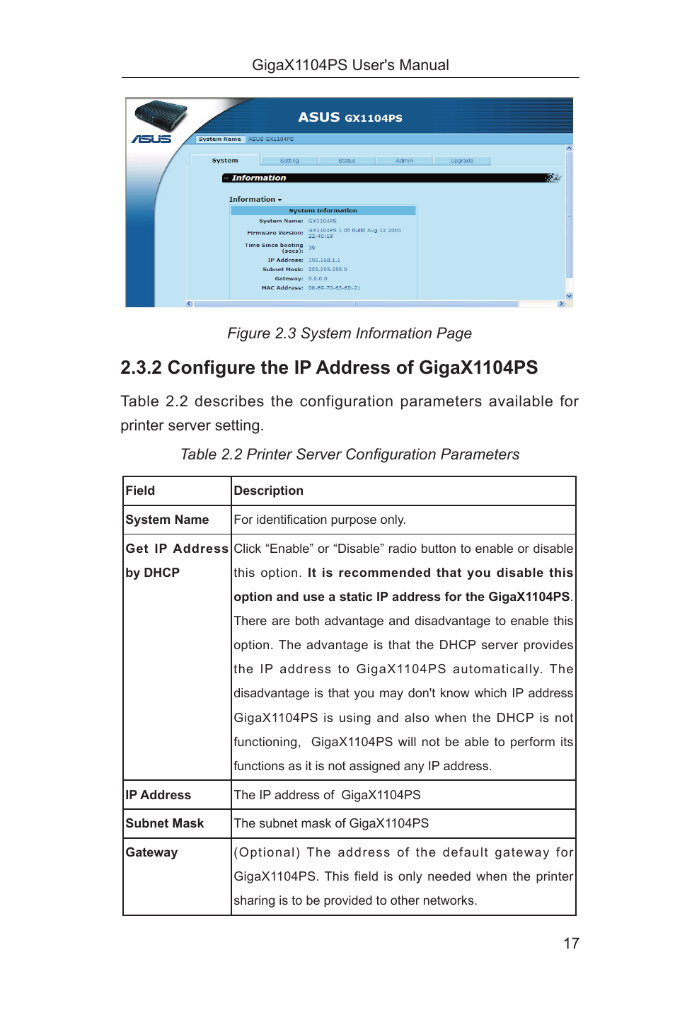 Asus GigaX1104PS User Manual | Page 18 / 58