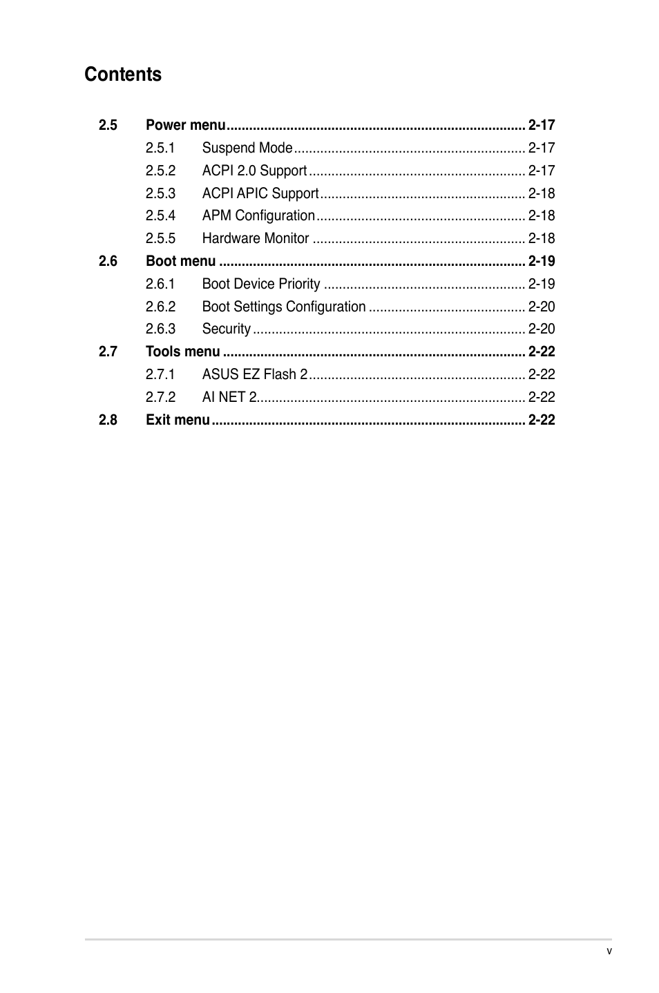 Asus P5KPL-AM SE User Manual | Page 5 / 62