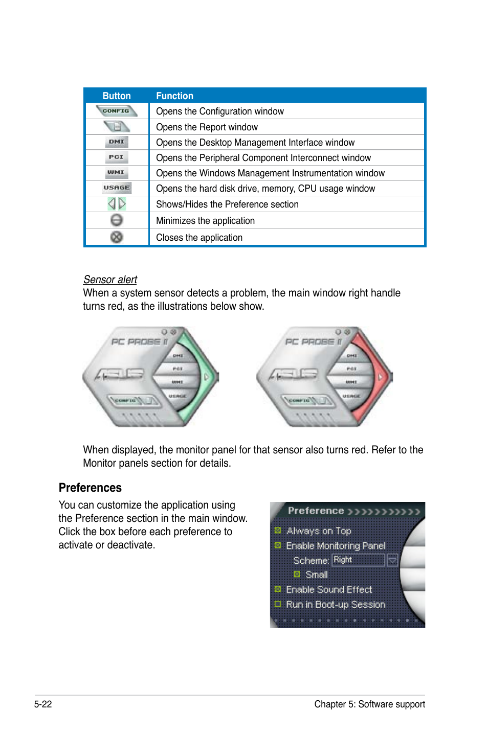 Preferences | Asus P5N72-T Premium User Manual | Page 140 / 178