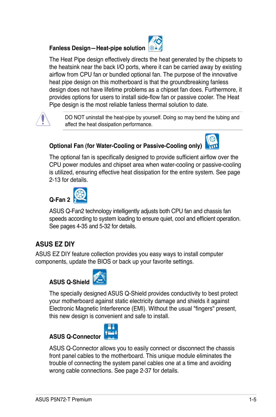 Asus P5N72-T Premium User Manual | Page 21 / 178