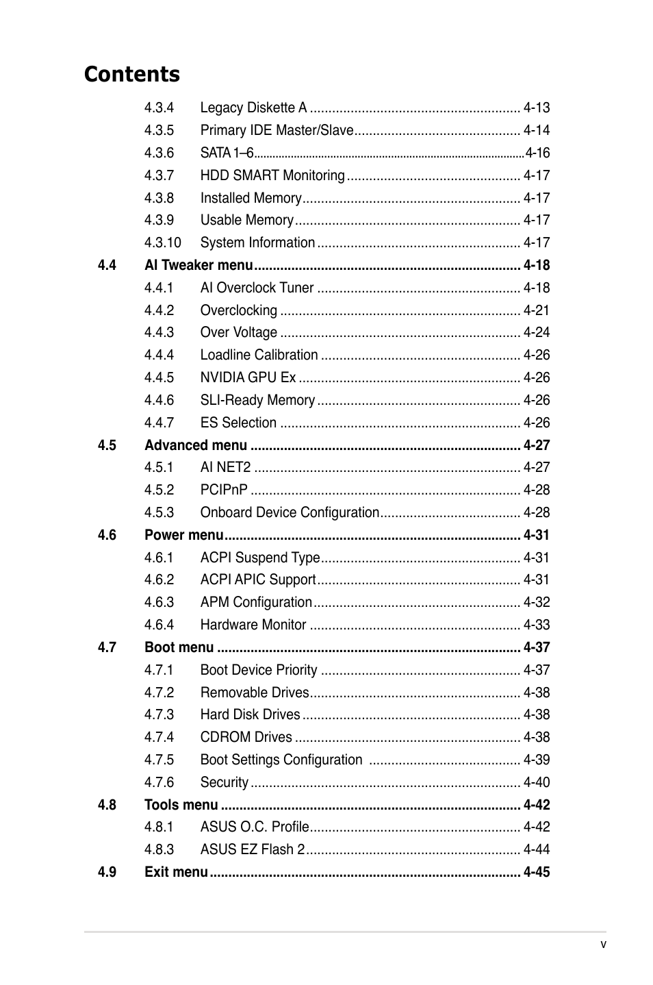Asus P5N72-T Premium User Manual | Page 5 / 178
