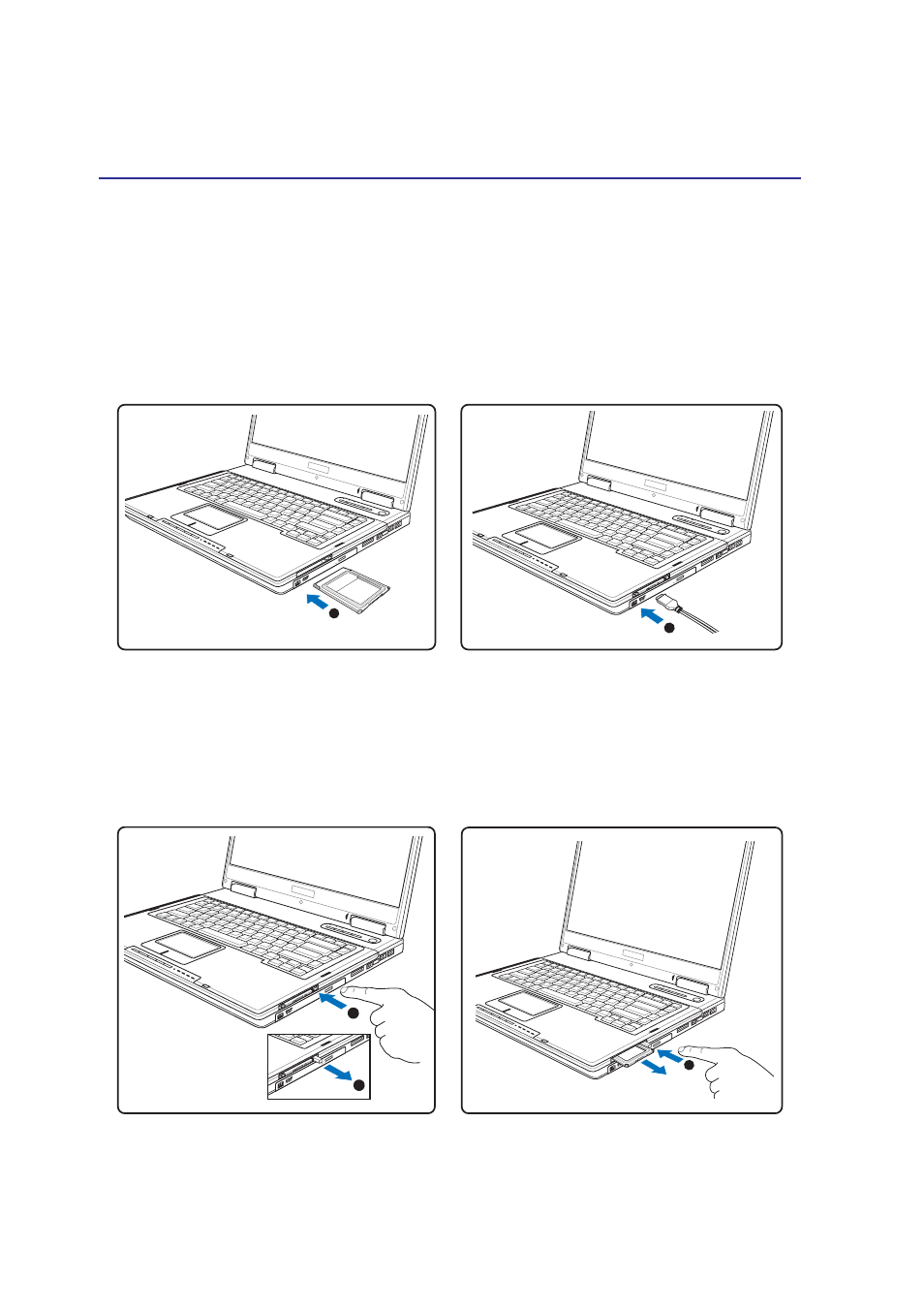 Inserting a pc card (pcmcia), Removing a pc card (pcmcia) | Asus A3N User Manual | Page 49 / 76