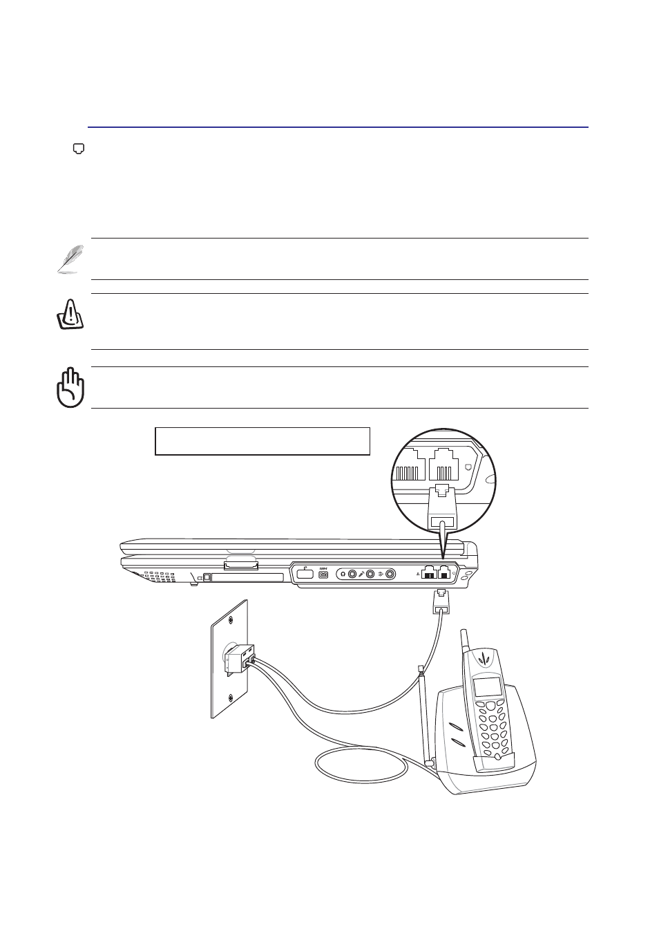 Modem connection | Asus A3N User Manual | Page 52 / 76